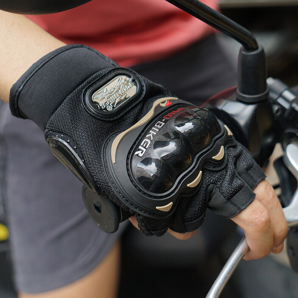 Outdoor Motorcycle Gloves Cycling Fingerless Full Finger Gel Pad Gloves for Men