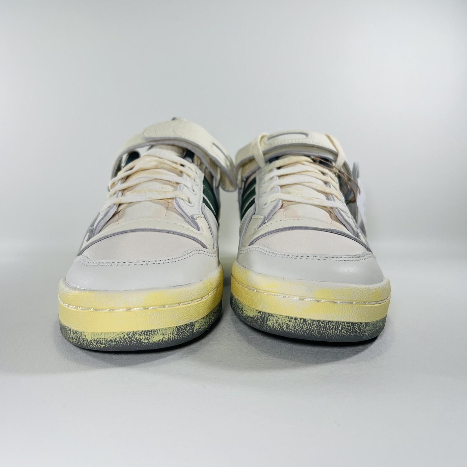 Adidas Forum 84 Low AEC Men Shoes Athletic Sneakers Off White Green Trainers New