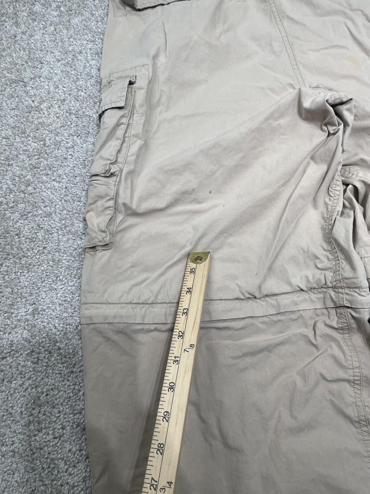 Y2K Abercrombie Fitch Cargo Pants XL 34X29 Paratrooper Baggy Gorpcore Grunge