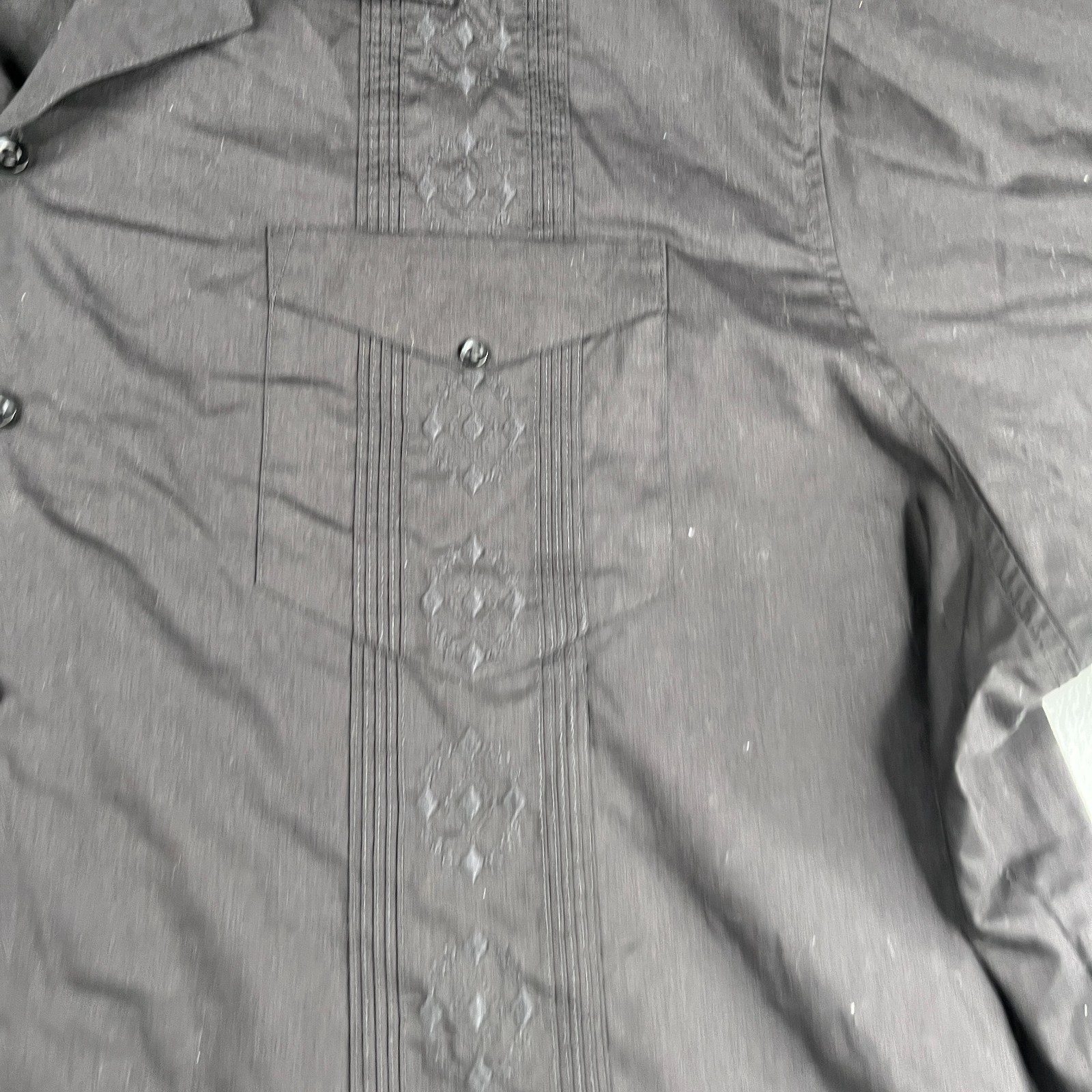 Cubavera Shirt 3X Black Pockets Beach Casual Button Up Short Sleeve Mens