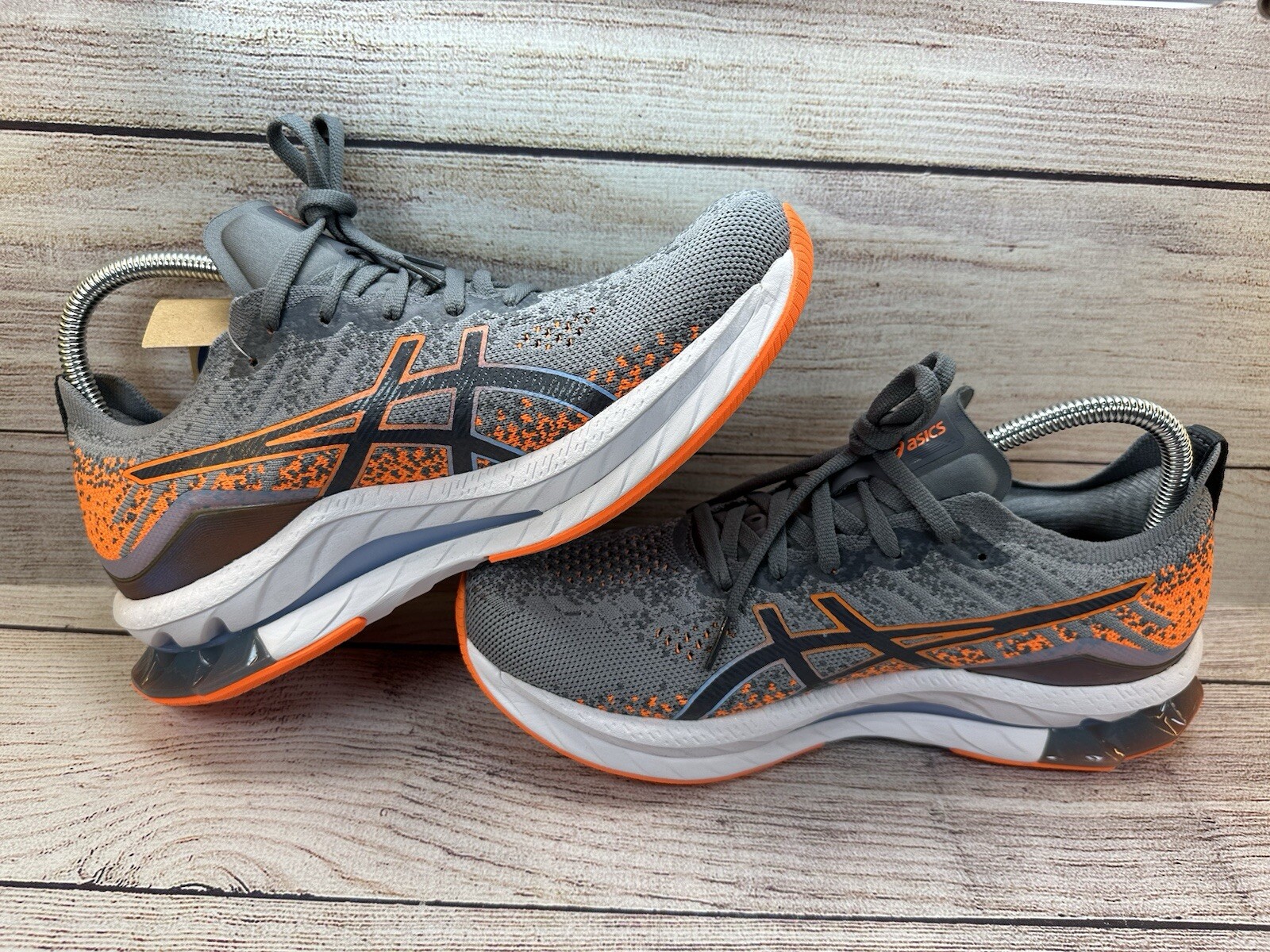 ASICS GEL-KINSEI BLAST Sneakers Sheet Rock / Shocking Orange Men’s Size 8