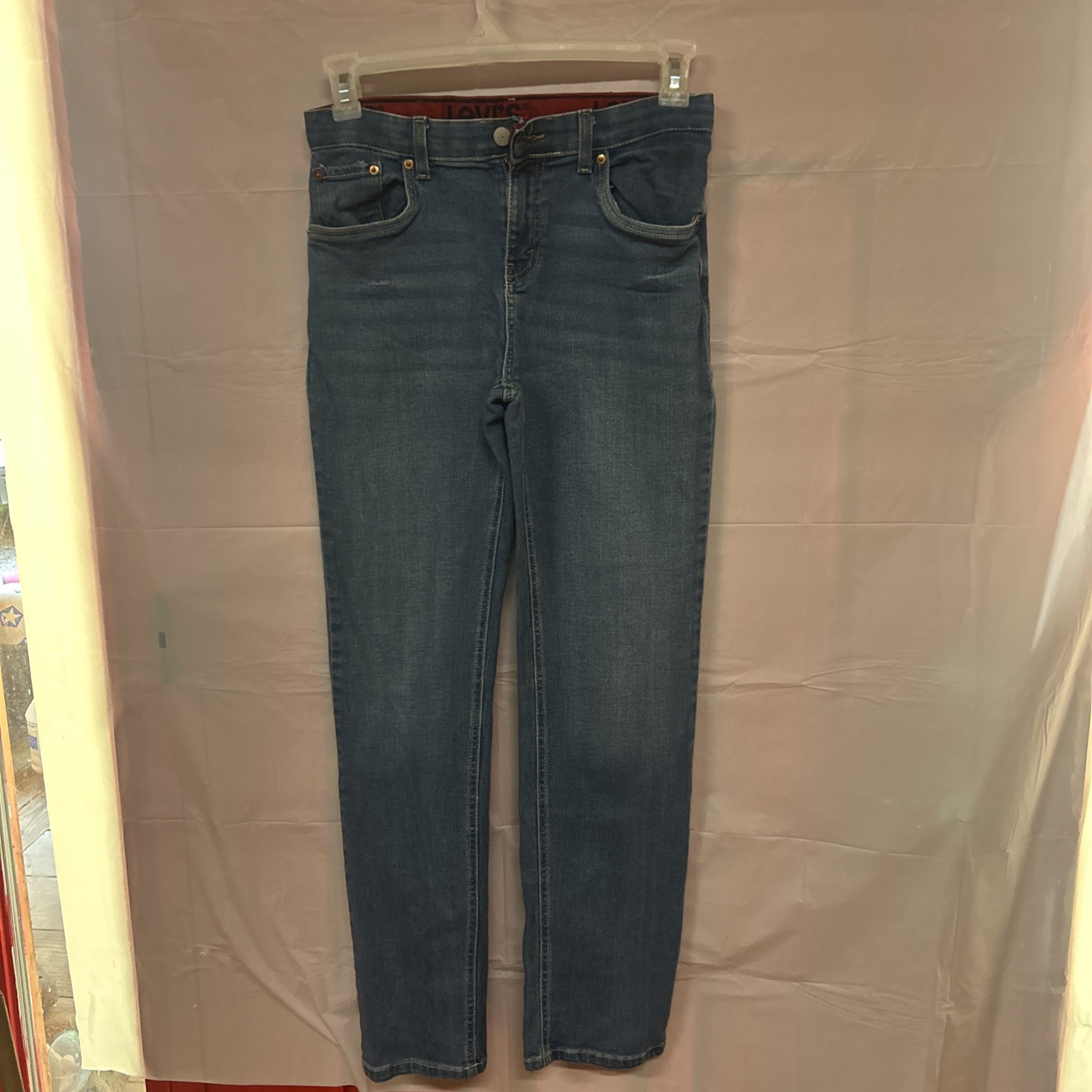 Levi’s 514 Performance Straight Boys Reg 18 29×31 Measures 28×29 Blue Jeans