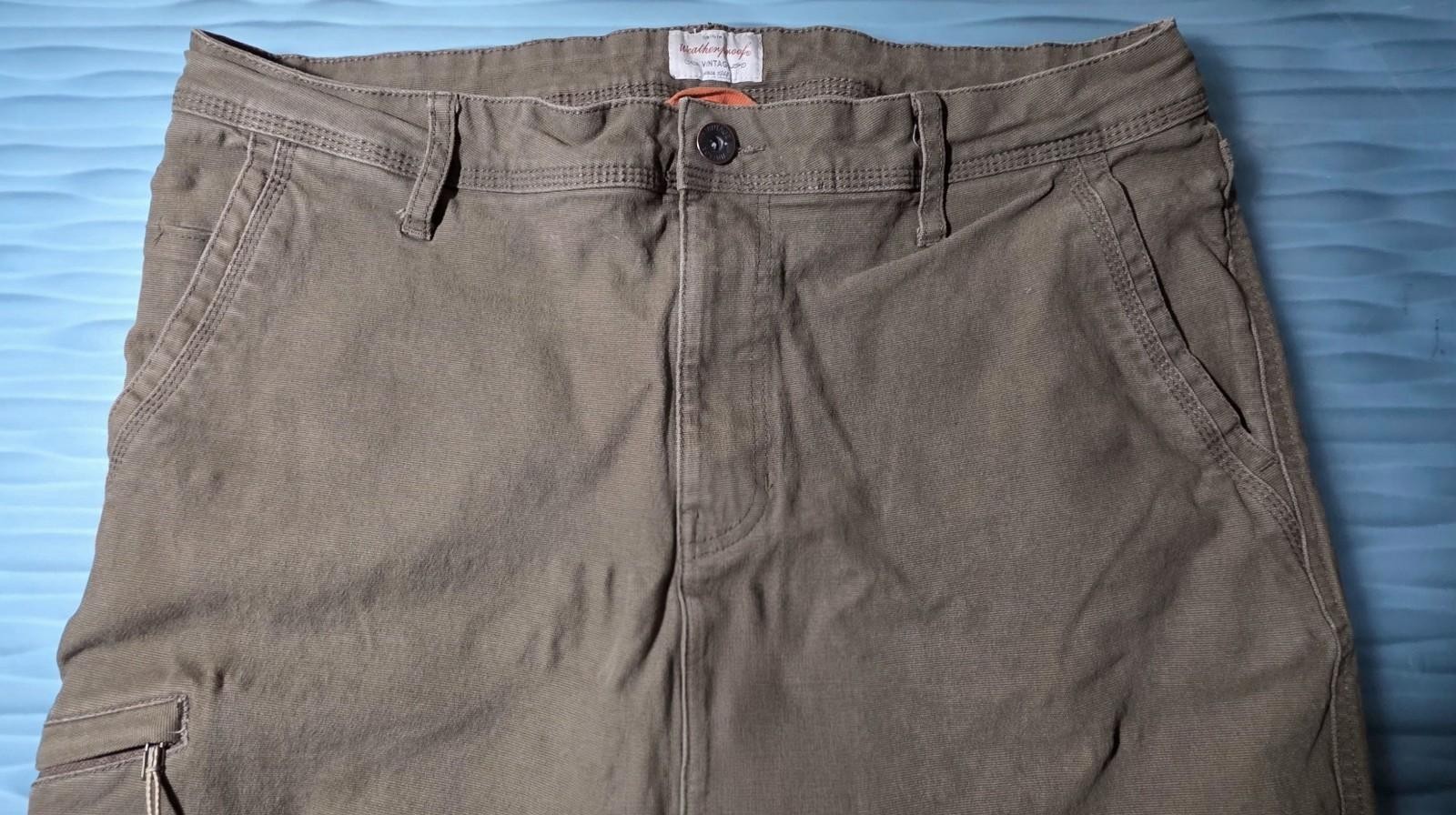 Weatherproof Jeans/Pants Men’s 36×30 Brown Dark Wash Straight Leg Jeans
