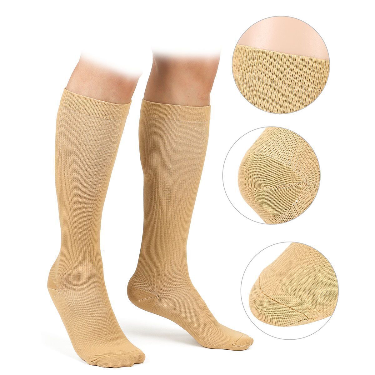 Compression Socks Pain 20-30-mmHgRelief Calf Leg Foot Support Stocking Men&Women