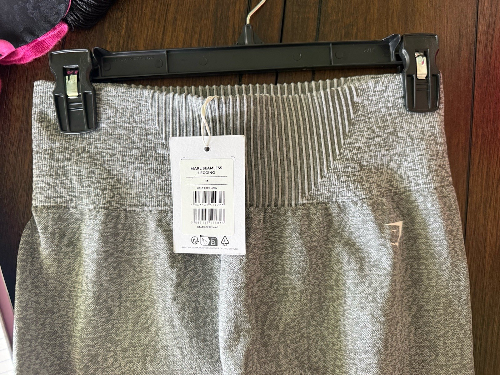 Gymshark High Waisted Marl Seamless Leggings 25″ Gray Womens Medium M NWT