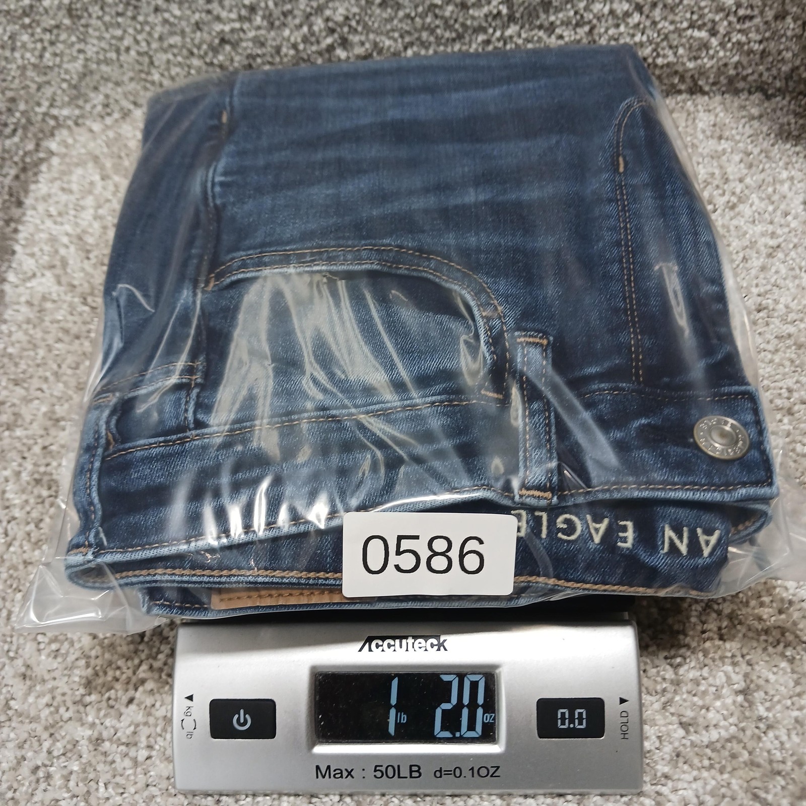 American Eagle Outfitters Jeans Womens 12 High Rise Jegging Blue Stretch Denim