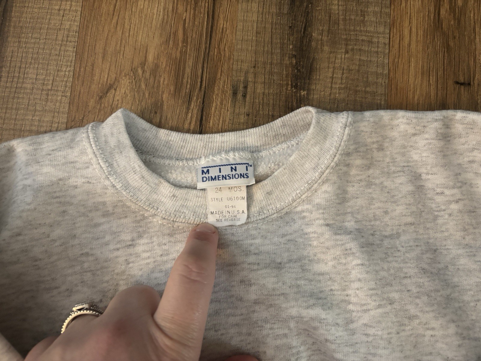 1994 mini Dimensions Sweat Set