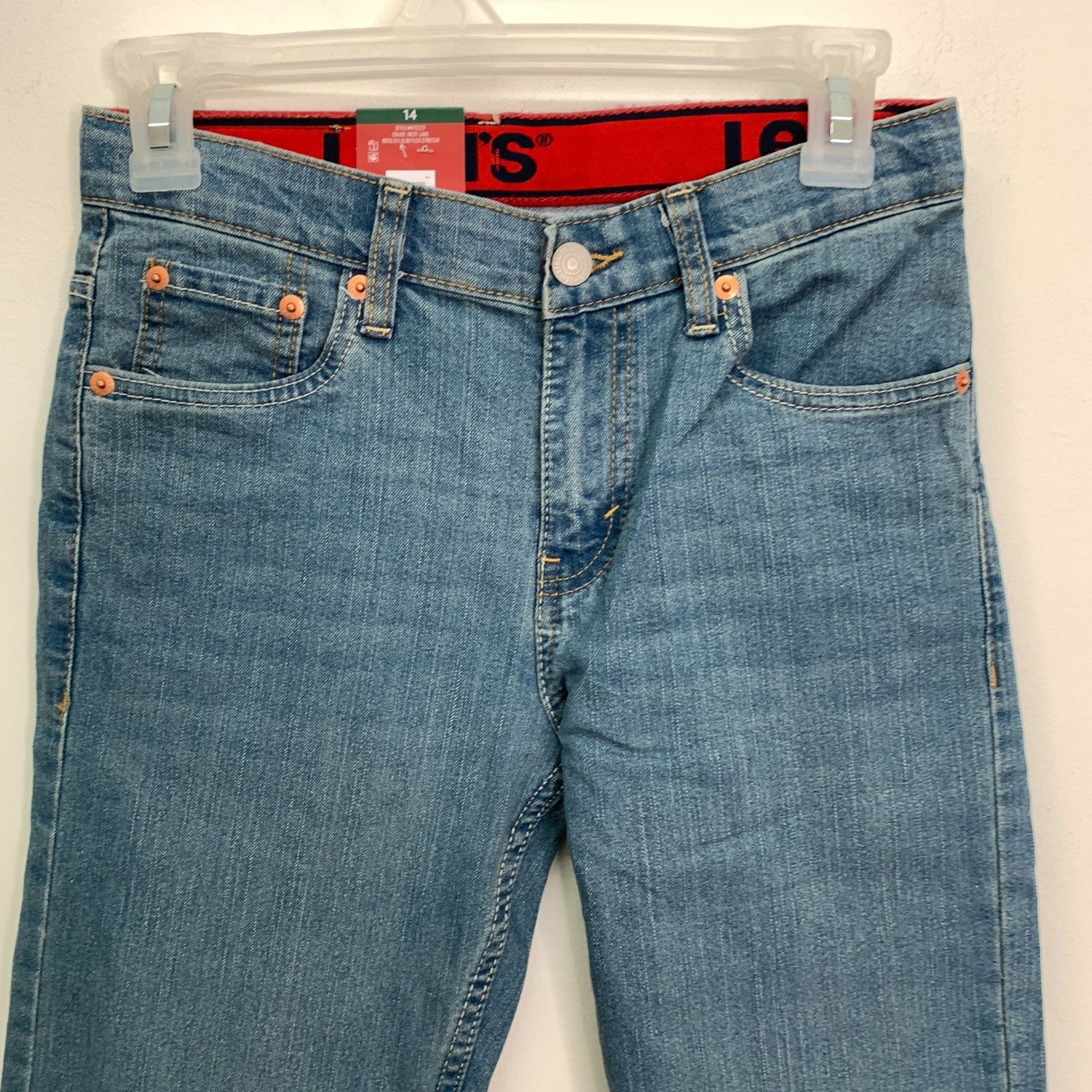 Levi’s Boys Youth Jeans 14 511 Slim Flex Stretch Denim Blue Jeans Size 14