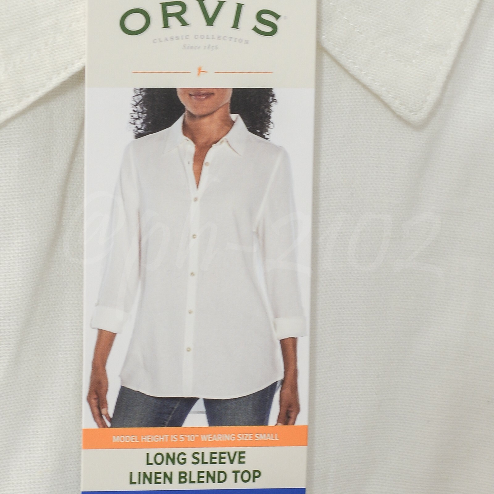 Orvis WomensLong Sleeve Linen Blend Top Shirts select colors and size