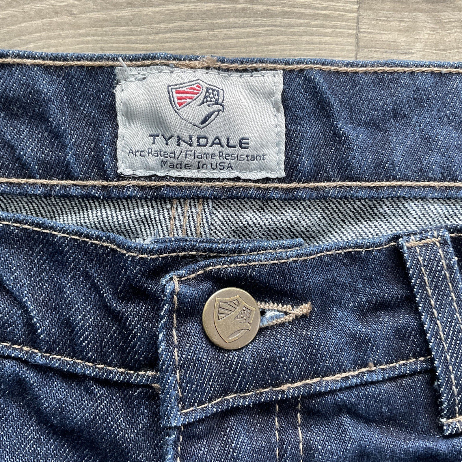 Tyndale FR Relaxed Broken In Jeans Men’s 36×30 Blue Utility F290T FR15 CAT 2 USA
