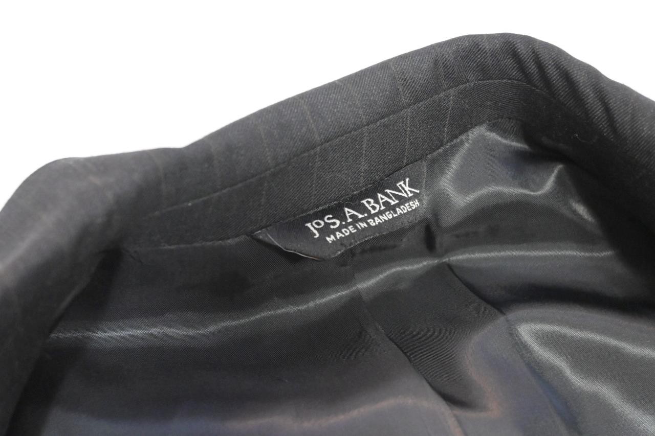 Jos A Bank 100% Wool Striped 2 Piece Suit Pants Jacket Mens Sz 34 x 31 40 R