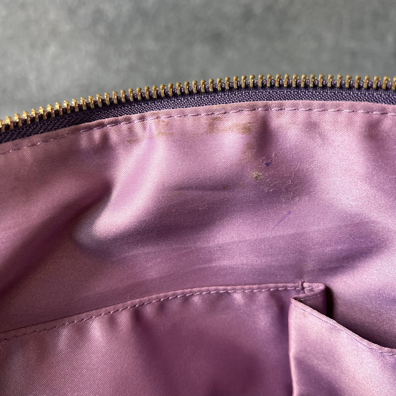 Coach Satchel Bag Womens Purple Leather Madison Sophia Top Handle Zip