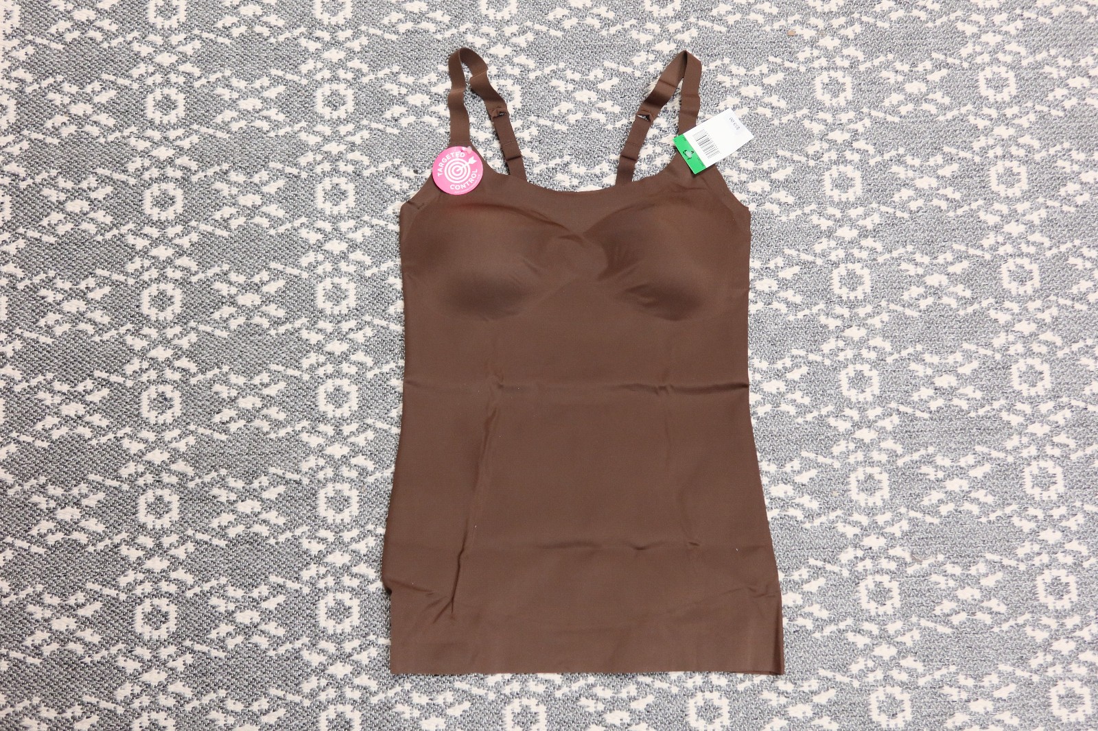 New Maidenform Women’s Shapewear Firm Control Cami Tank – Brown – Large – DMS086