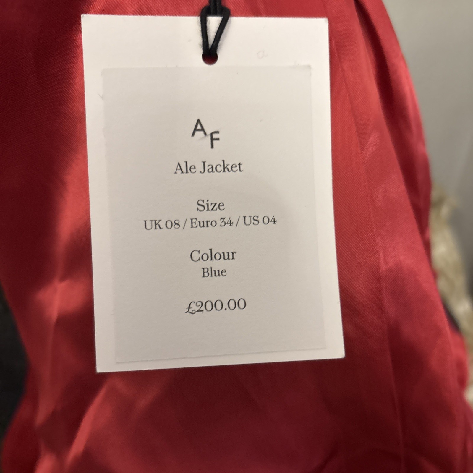 ALICE FAWKE LONDON DESIGNER BLAZER SIZE 8
