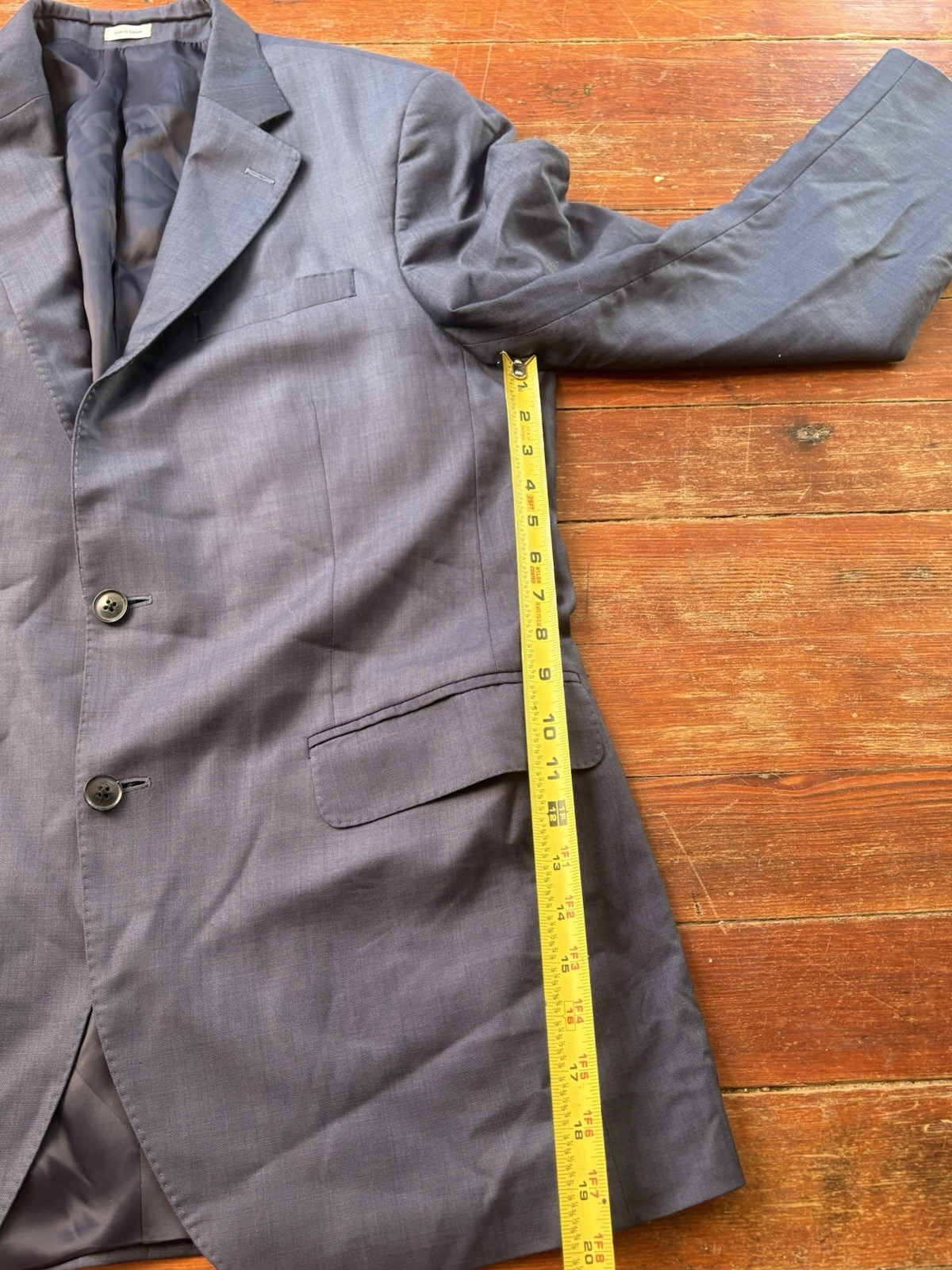 Mens Peter Millar Gray Blue Wool Sportcoat Blazer Jacket Size SEE PICS