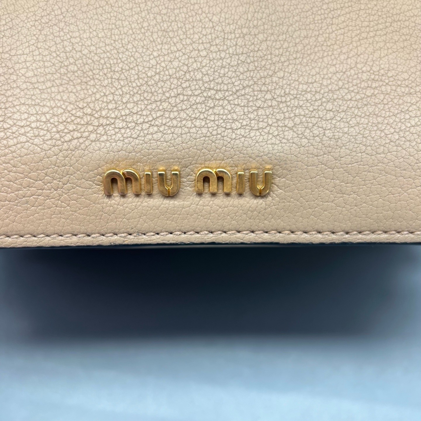 Miu Miu Pre-Owned Authentic Luxury Handbag Colorblock 27*18*13cm