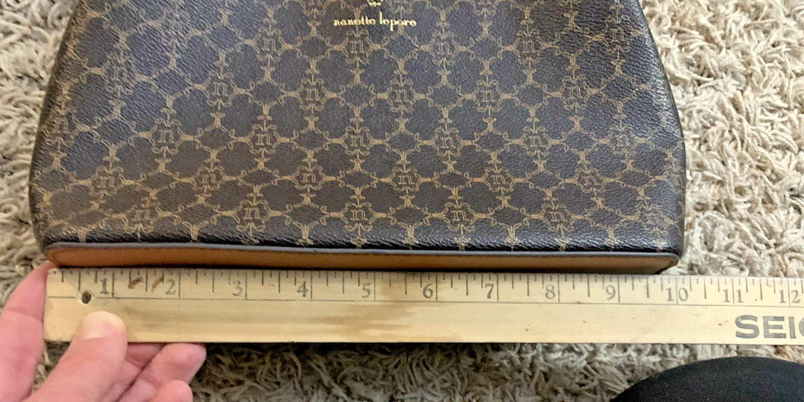 NWT Nanette Lepore Brown Crossbody Purse/Bag, Inner Pockets/Dividers, 10″x7″x3″