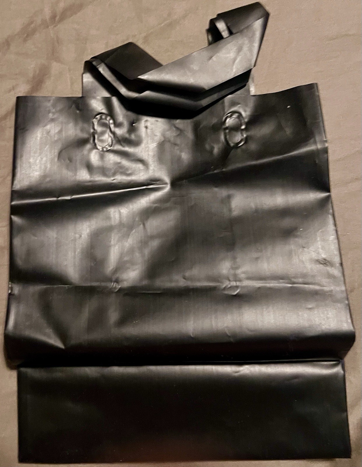 TRUMP NYC PLASTIC SMALL BLACK BAG / GIFT BAG (10”X8”X5”)(not including handles)