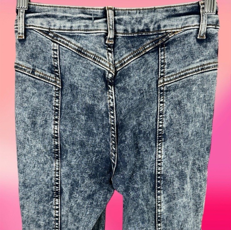 We The Free People Women Jeans 24 Denim Skinny Wash Acid Wash 27.5 in Inseam NWT
