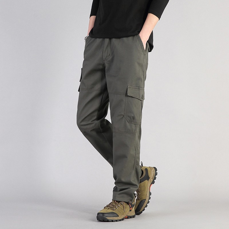 Cargopants Mens Tactical Cargo Casual Trousers Waterproof Hiking Outdoor Pants