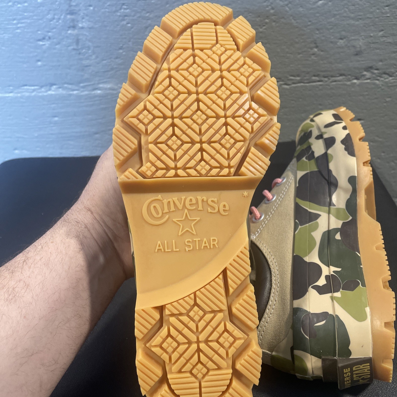 eBay 1/1 RARE Camo Converse All Star Rain Shoe “Not For Resale” Unisex Size 5