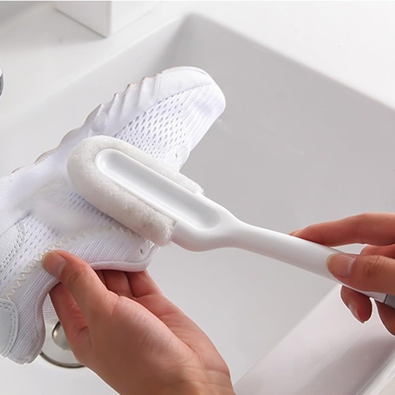 Long Handle Shoe Brush Soft Bristle Multi-Purpose Cleaning Tool Hangable New