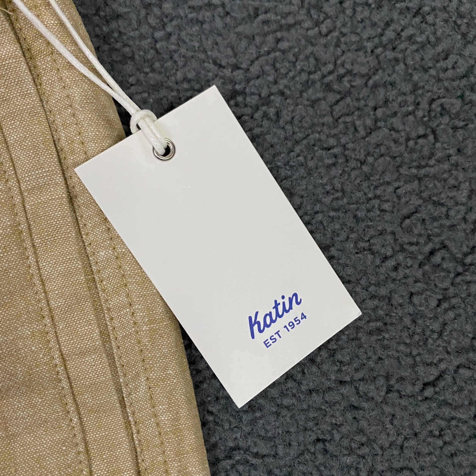 Katin Isaiah Local Short Mens Medium Cotton Linen Blend Drawstring Khaki Tan NWT