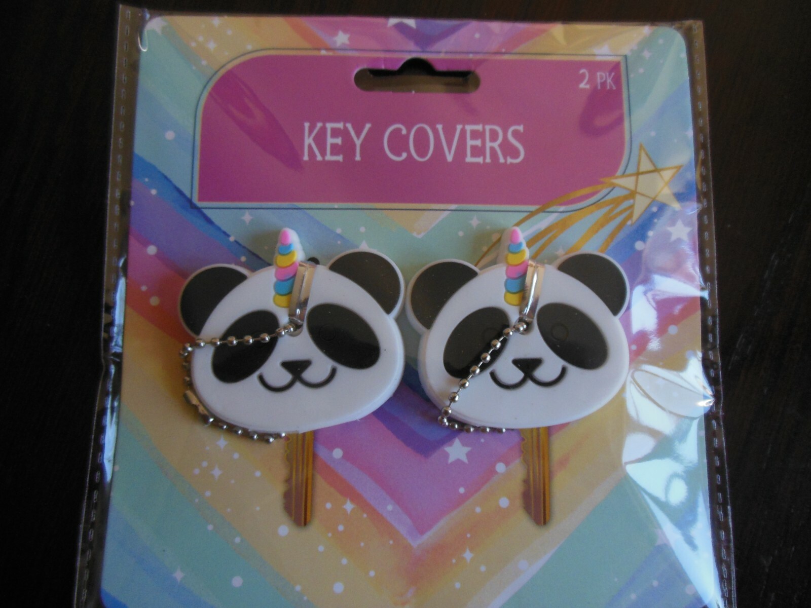 PANDA Bears Key Cover Key Chain * Lot-of-2 *{ soft silicone } ** Free Shipping