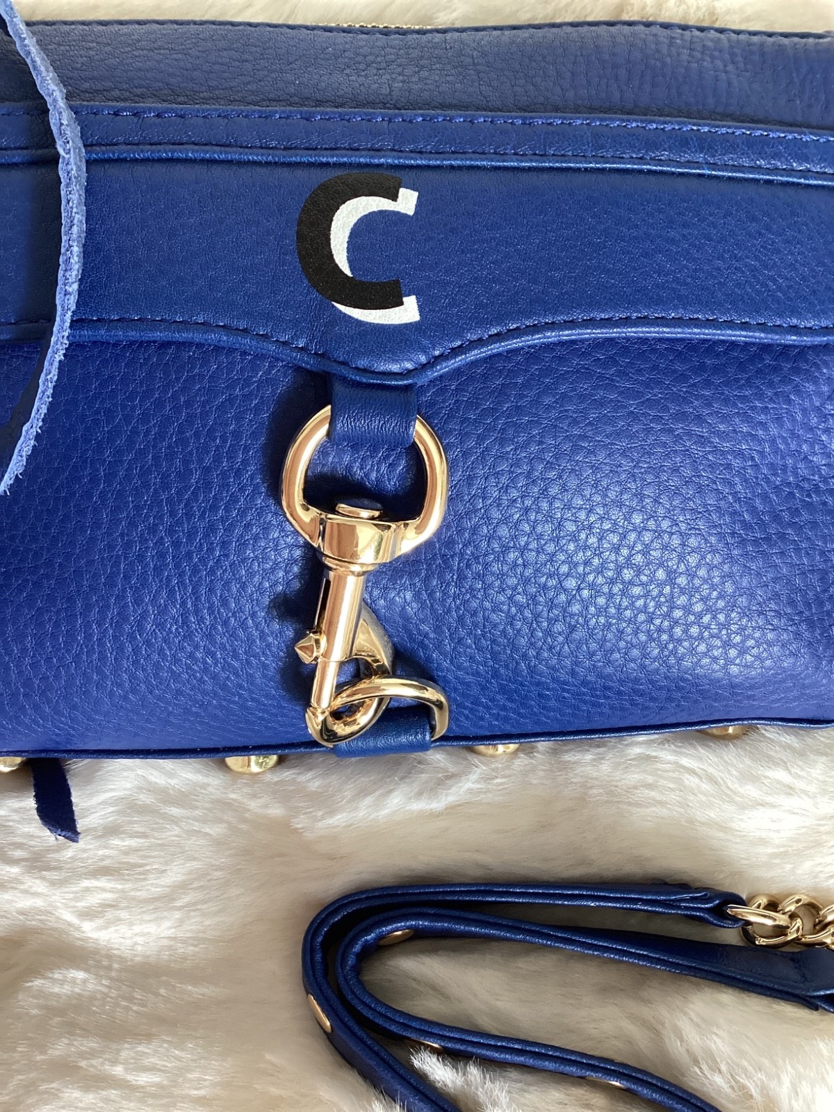 Rebecca Minkoff Mini MAC Limited Edition Initial C Crossbody Blue NewWTags