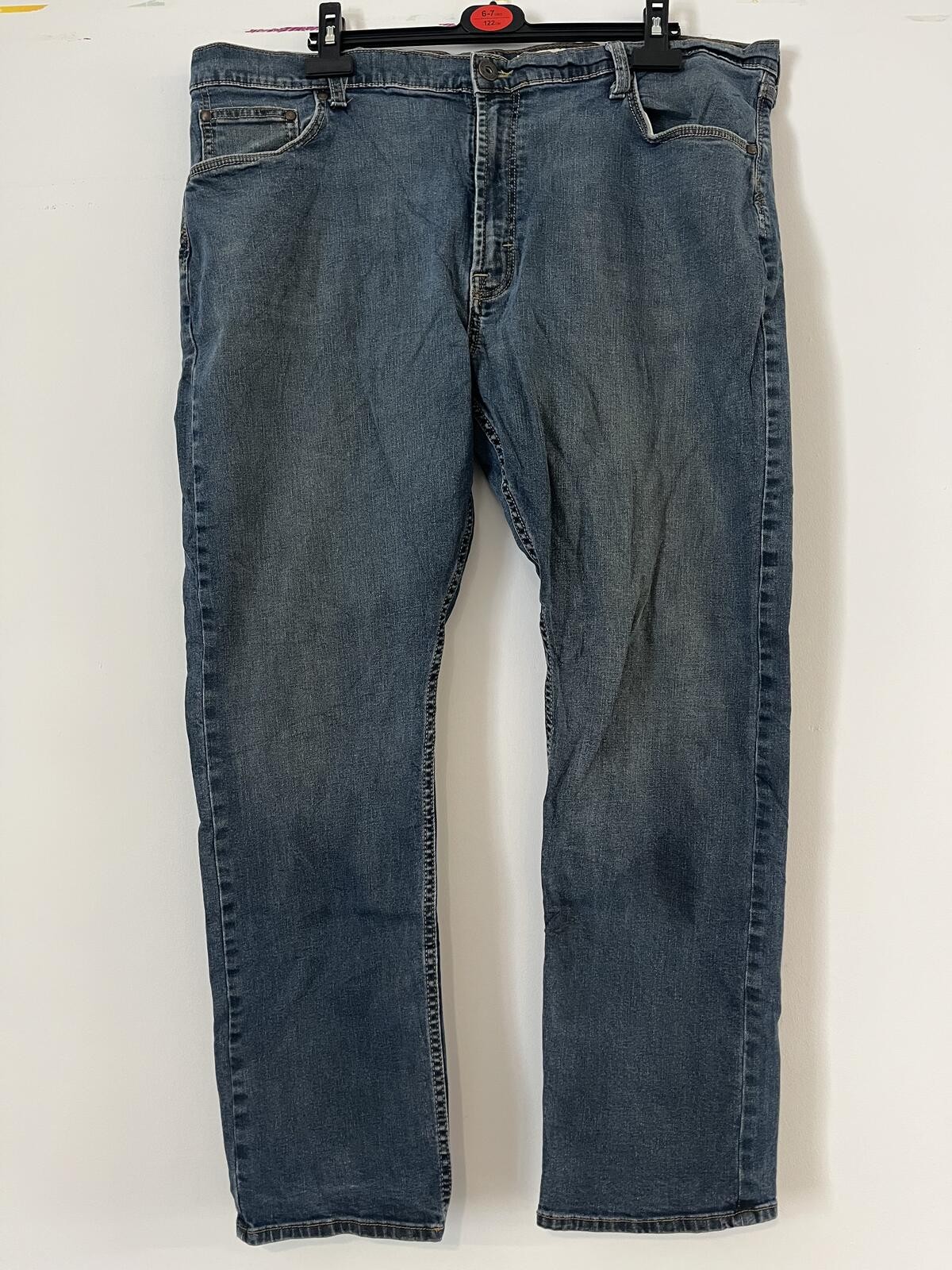 Wrangler Jean Blue Denim 40×30 Straight Leg GRADE B #52
