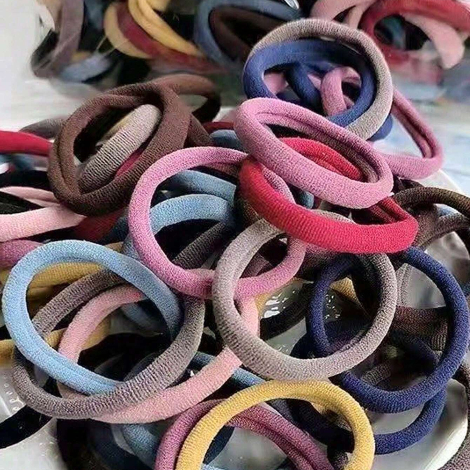 Men Women Hair Ties Soft Seamless Hair Bands Fr Thick Thin Hair Ponytail Holders