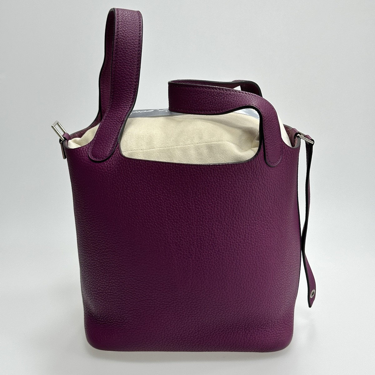 Hermes Picotin Lock 18 Anemone Purple Taurillon Clemence Palladium Hardware