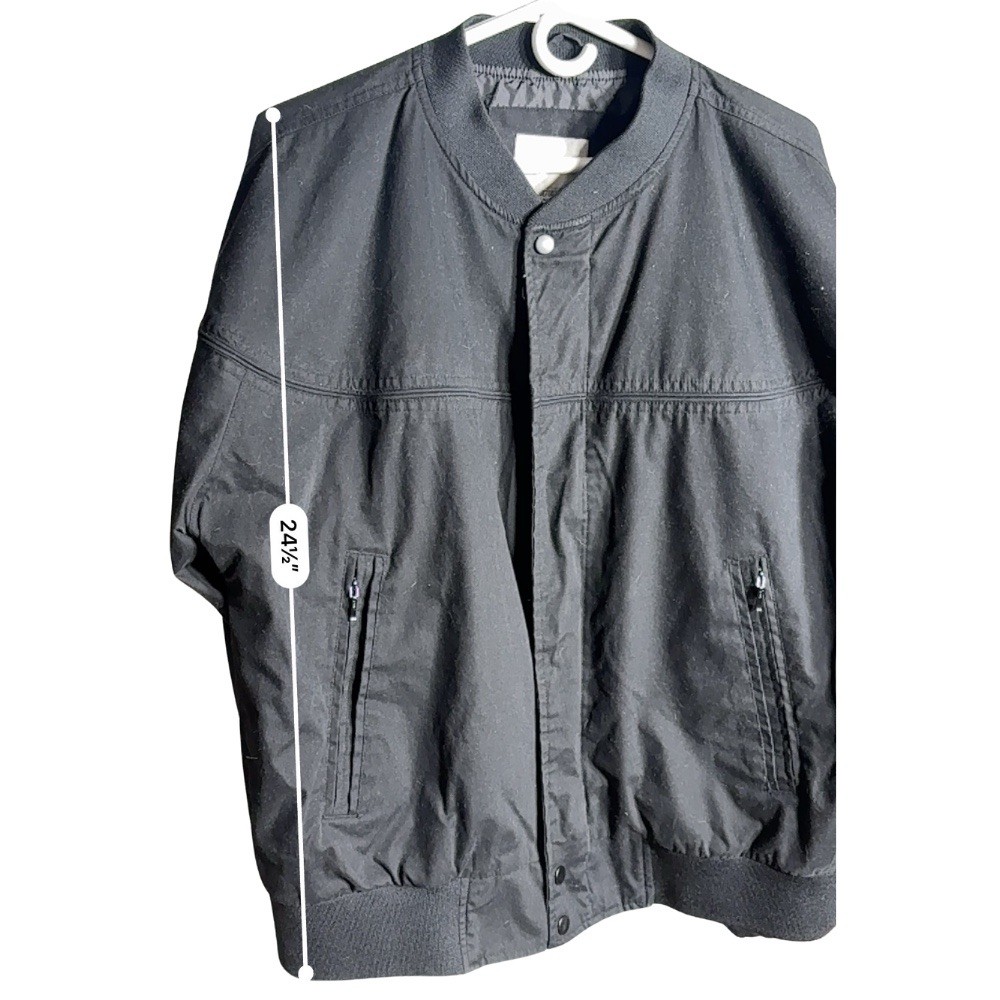 Vintage 90s Knightsbridge Derby Jacket Cup Shoulder Bomber Black Men’s Large USA