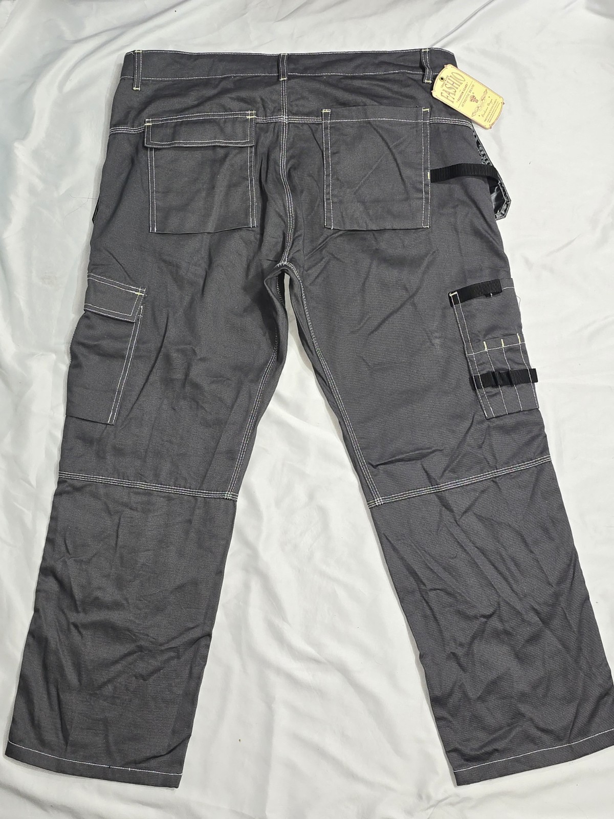 Men’s Construction Pants Utility Carpenter Cordura Knee Reinforced Trousers 38