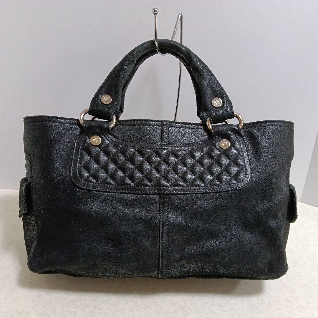 CELINE Boogie Bag Handbag Black Quilted Authentic From Japan