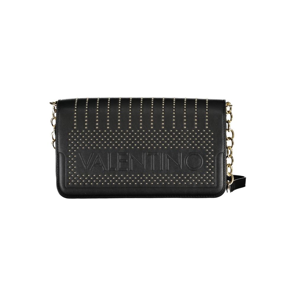 Mario Valentino Nero Poliuretano Donna Bag 100% Authentic – VA-24262