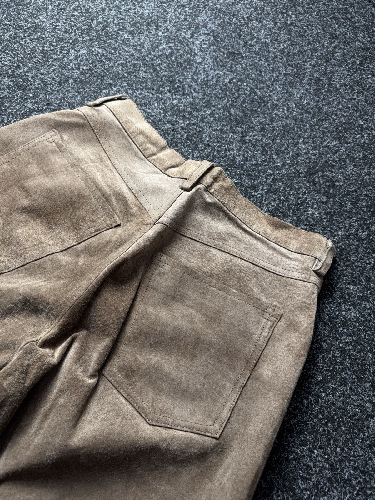 Vintage 00s Retro Western Cowboy Leather Chrome Style Pants Men’s W30 L32 Size