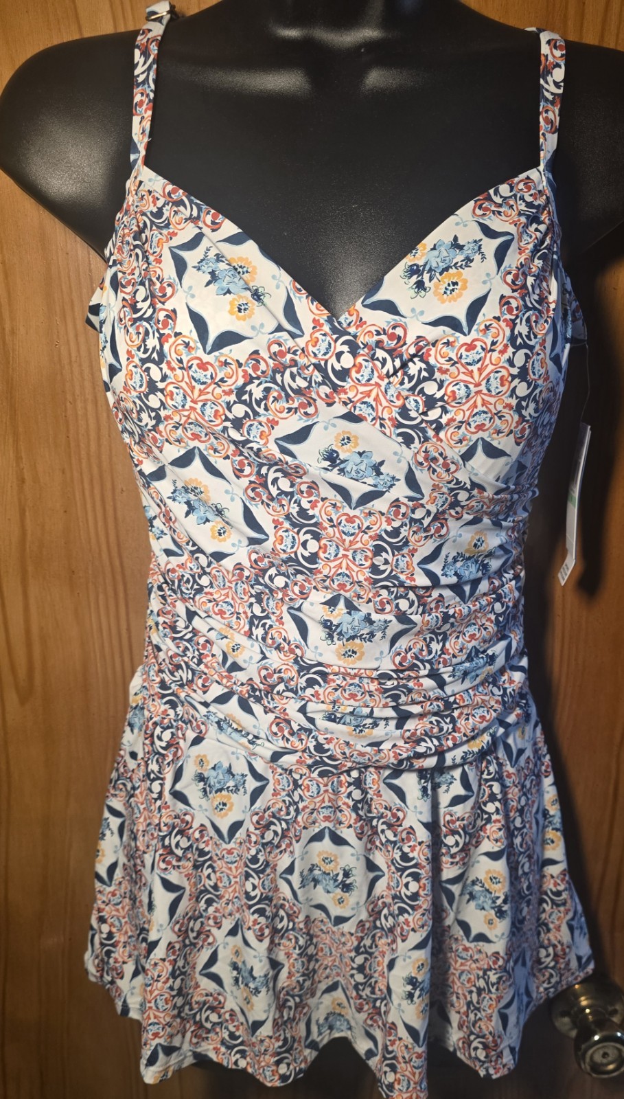 Women’s Swimdress Floral One Piece Size 8