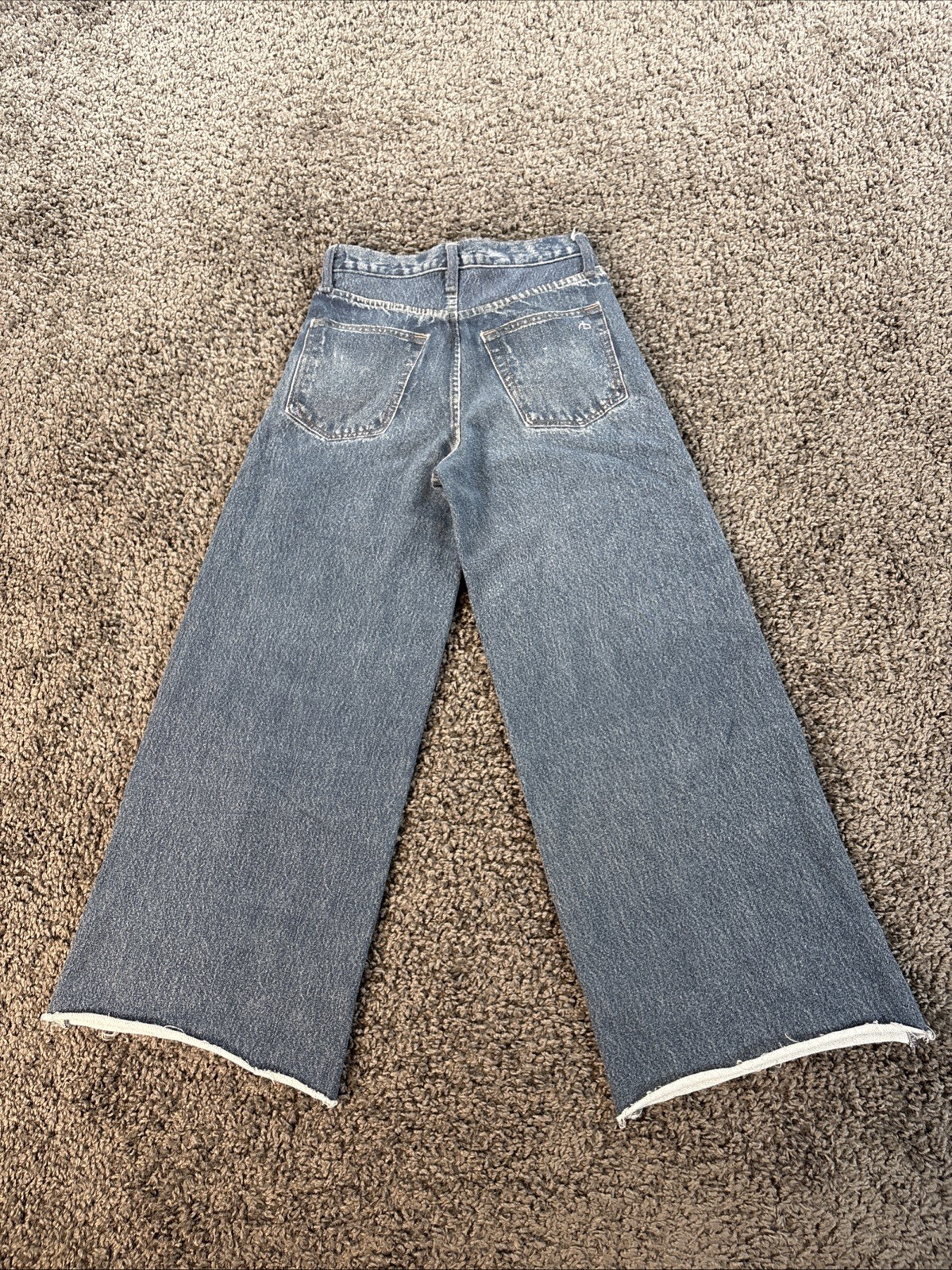 Rag & Bone Featherweight Women’s Wide Leg Pocket Denim Jeans Size 23
