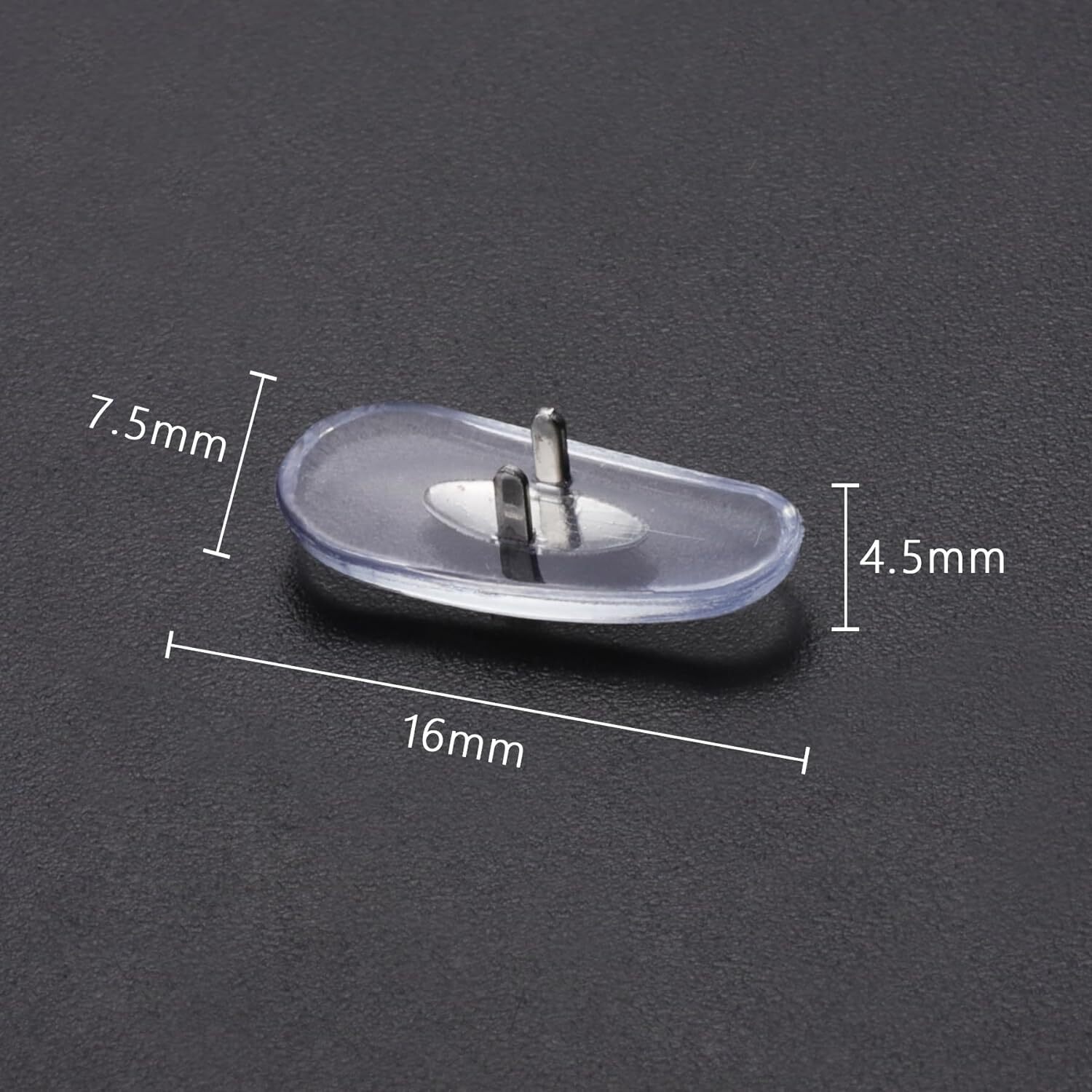 6 Pairs Clear Nose Pads Nosepiece Replacement for Ray-Ban Cockpit RB3362 59mm
