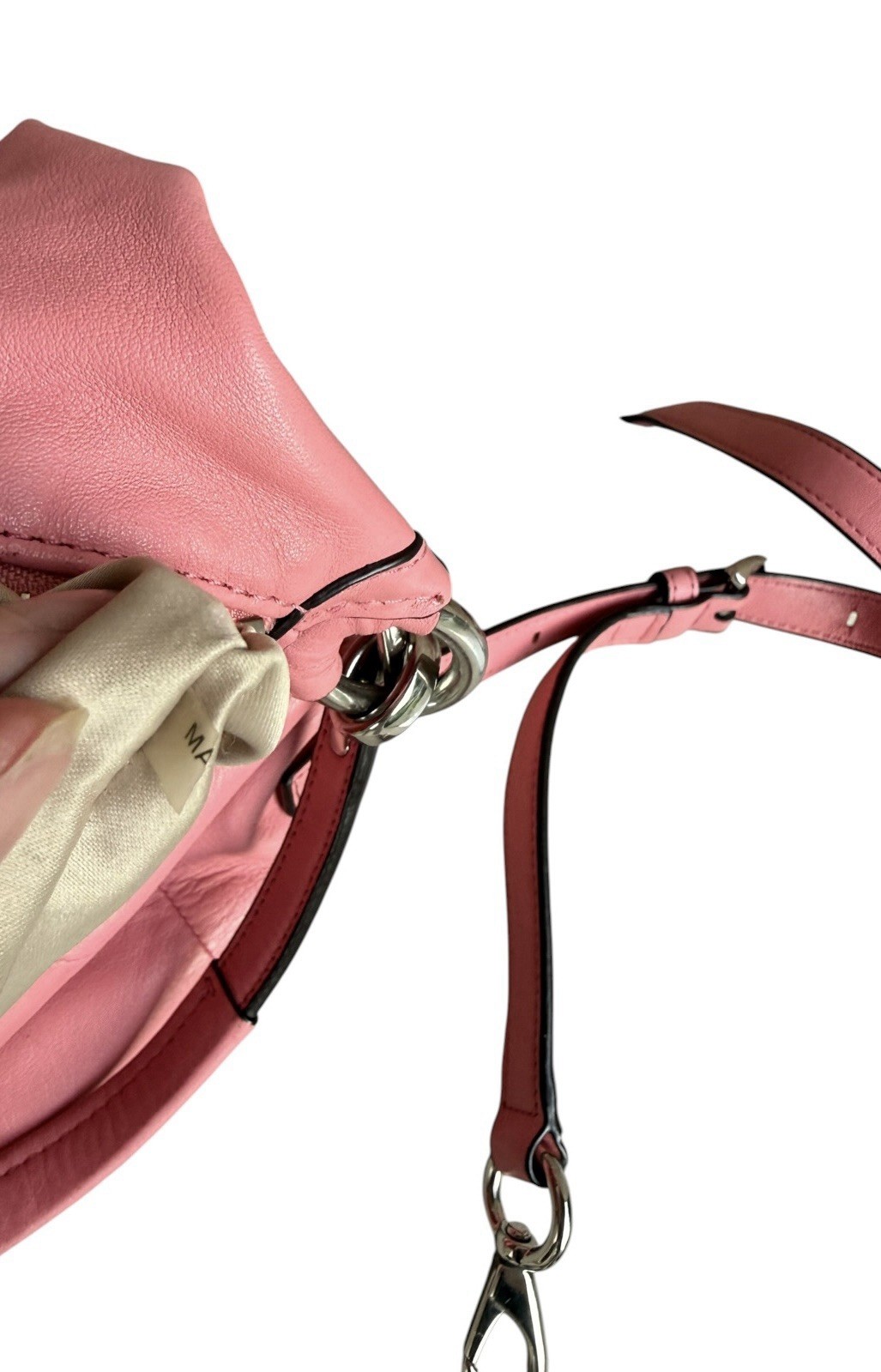 Coach Kristin Pink Leather Hobo Shoulder Bag Convertible Crossbody F22306