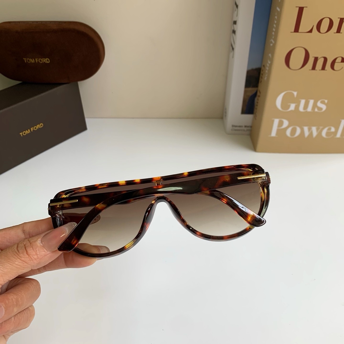 Gucci GG1142S Metal Sunglasses Gold Frame Purple Gradient Lens 56-19-145