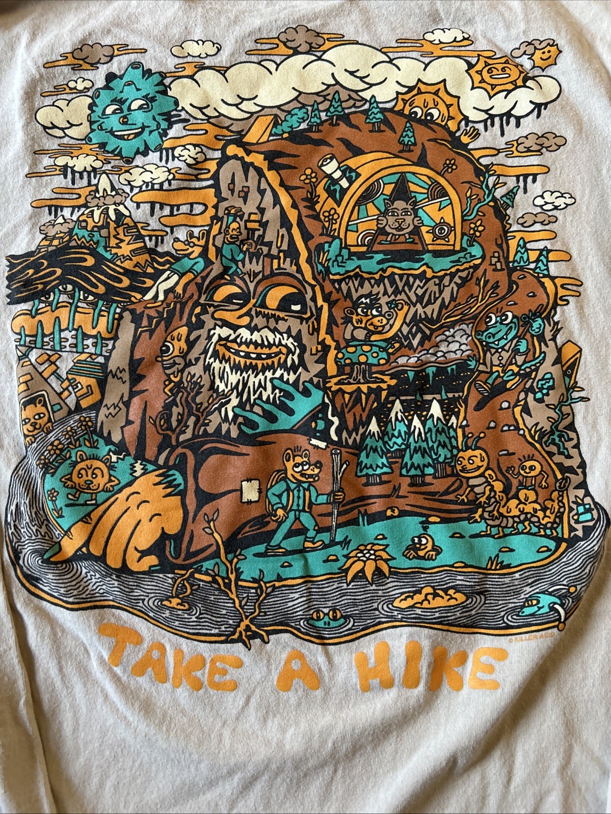 Killer Acid Take A Hike Long Sleeve Shirt Size Large