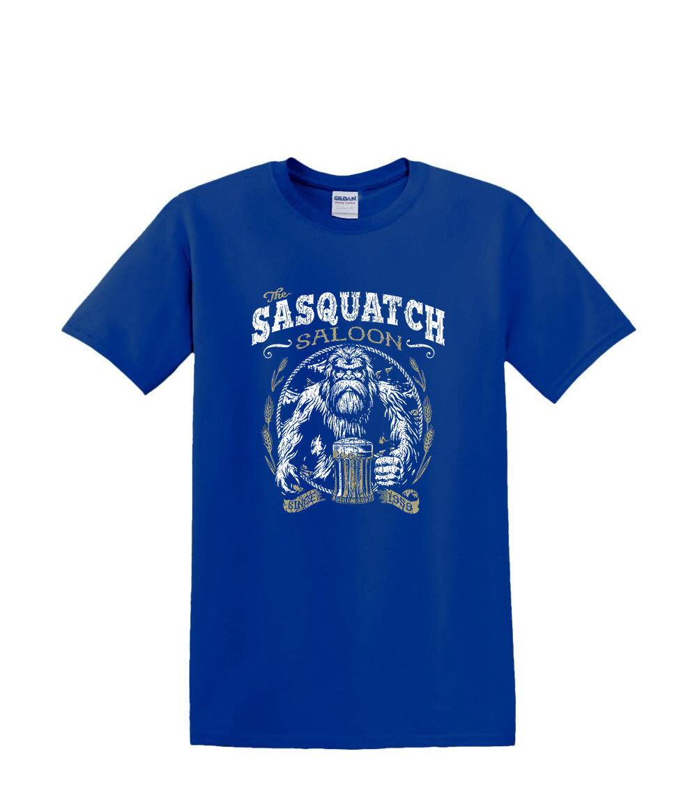 T-Shirt S to 2XL 3XL – SASQUATCH SALOON – BIGFOOT SASQUATCH FUNNY Adult