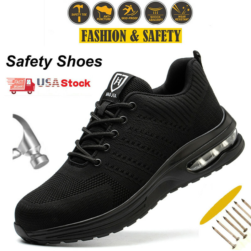 Indestructible Safety Work Shoes Steel Toe Breathable Work Boots Mens’ Sneakers