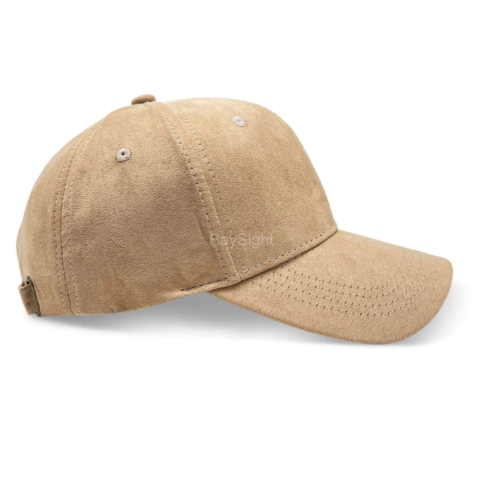 Suede Hat Baseball Cap Classic Adjustable Curved Visor Solid Plain Blank Dad Men
