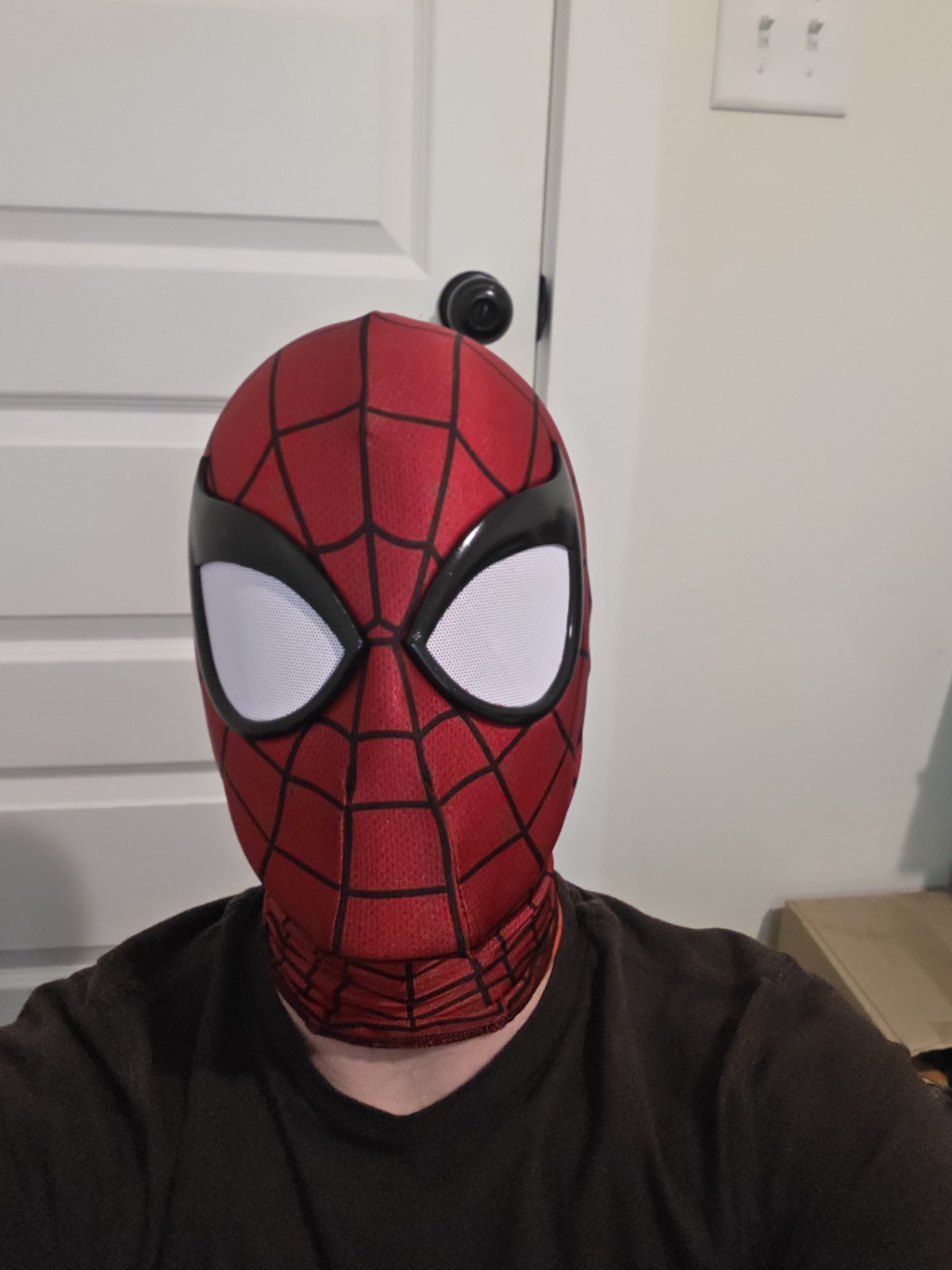 Spider-Man Faceshell With Fabric Mask, Romita JR, Fog Free Mesh. 23in Head Size