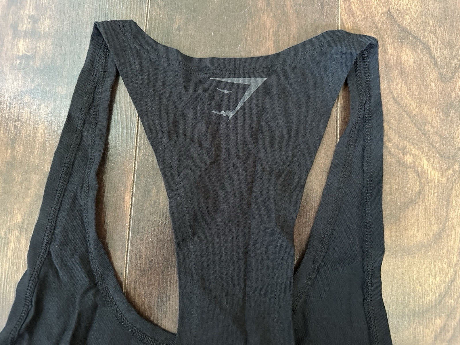 Gymshark Black & Gray Athletic Power Stringer Tank Top Men’s Size M