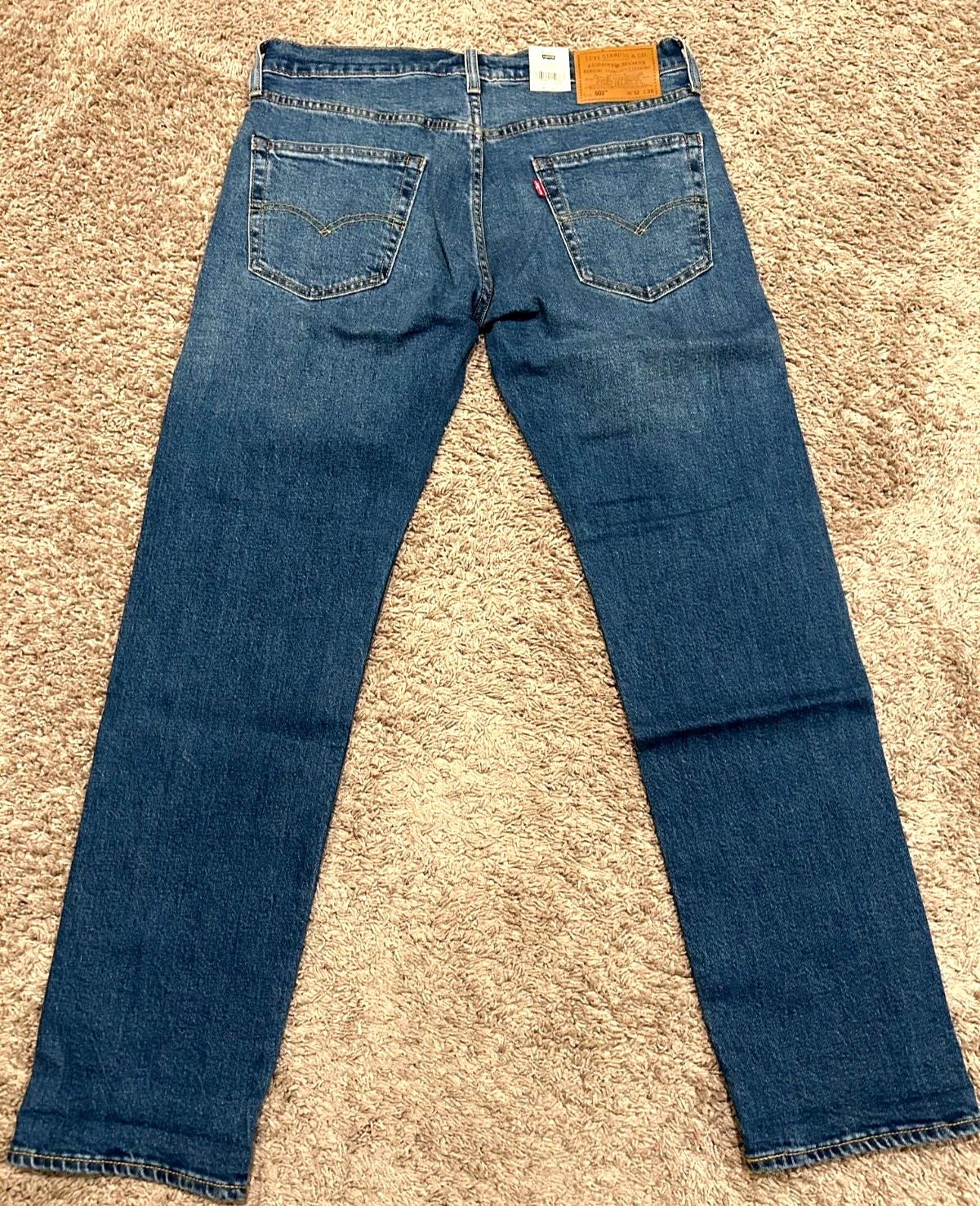 Levi’s Premium 502 Regular Taper Fit Selvedge Jeans WStretch Sizes RT$128 1295