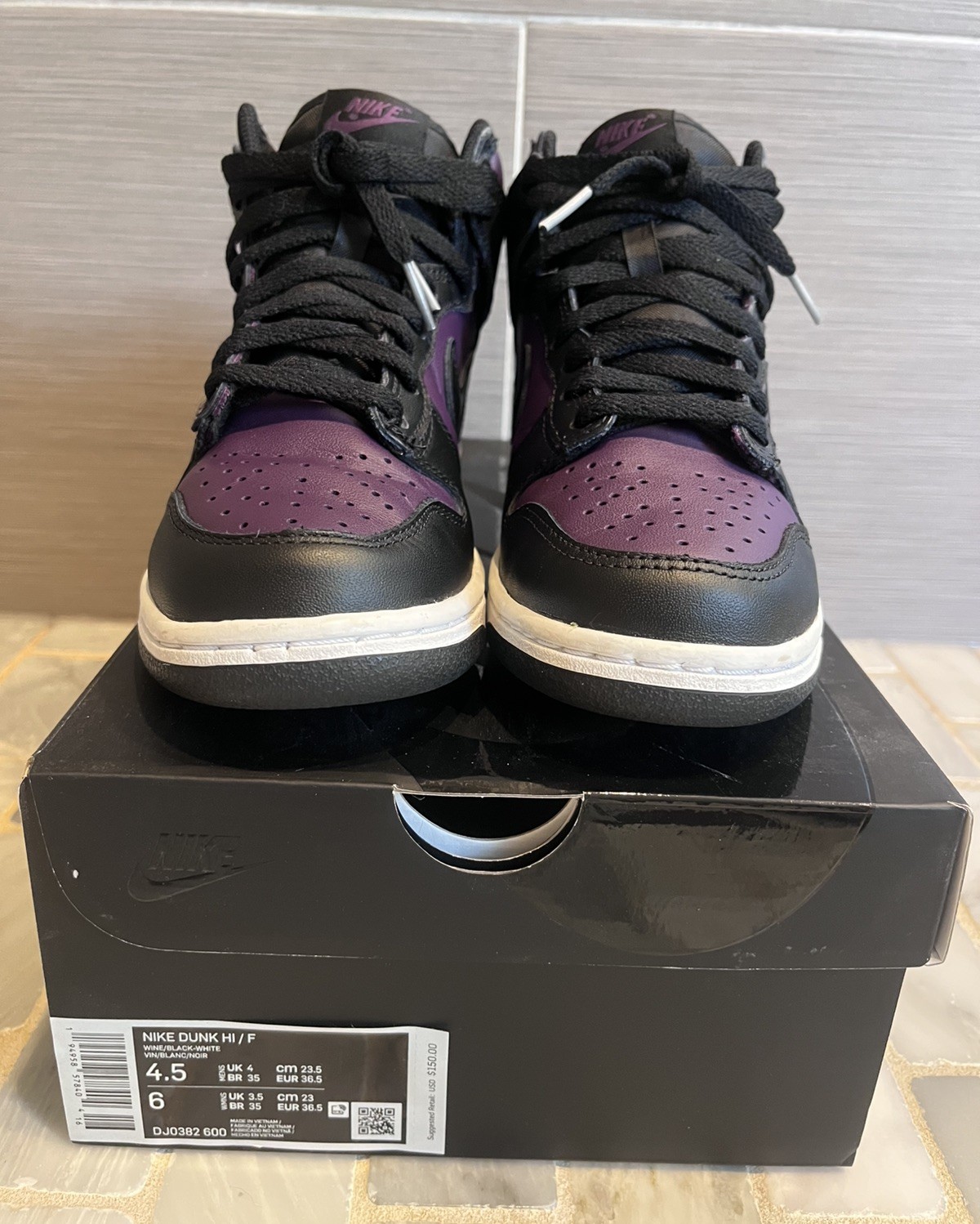 Size 4.5 – Fragment Design x Nike Dunk High Beijing